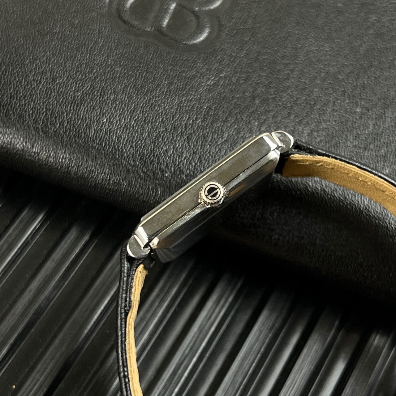 Vintage Christian Dior Rectangular Grey Dial Circa 1970 s’ Manual Winding