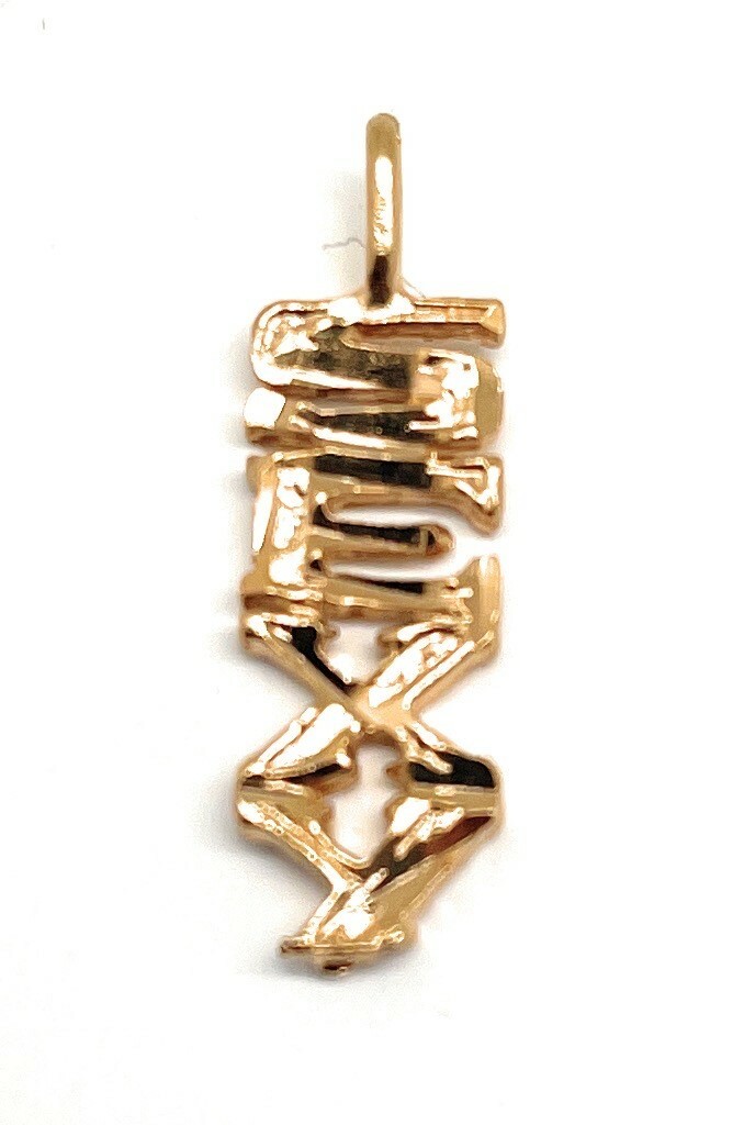 SEXY Pendant Word Charm Gold Plated Metal Jewelry For Necklace Chain Gift