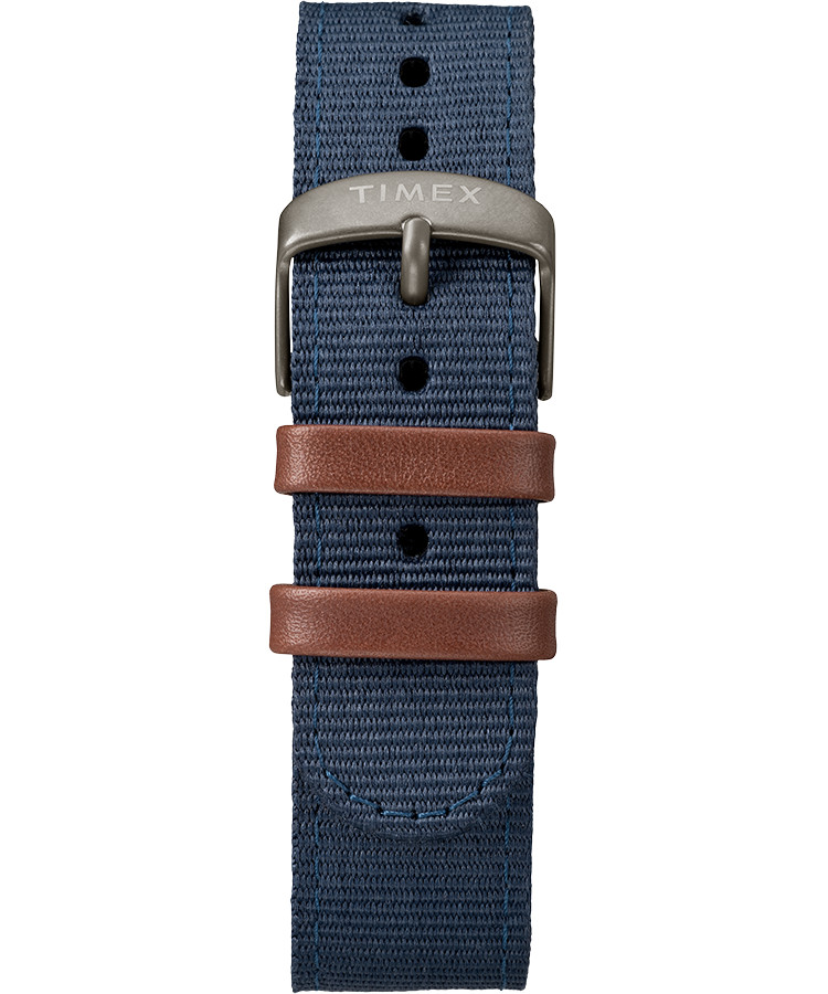 Timex TW4B14100, Men’s “Expedition” Blue Fabric Watch, Scout, Indiglo, Date, NEW