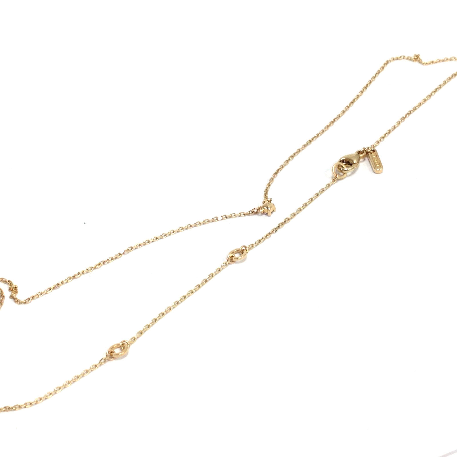 Pandora Era 14K Yellow Gold 0.05 ct Lab Grown Diamond Solitaire Necklace Adj.