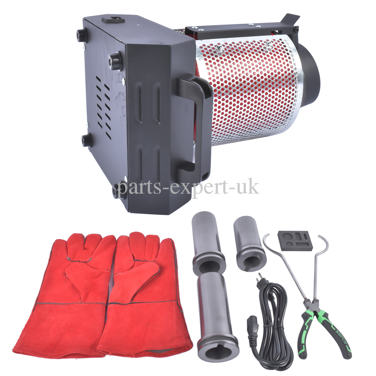 Electric Gold Melting Furnace with Graphite Crucible & Ingot Mold 1150°C/2102°F
