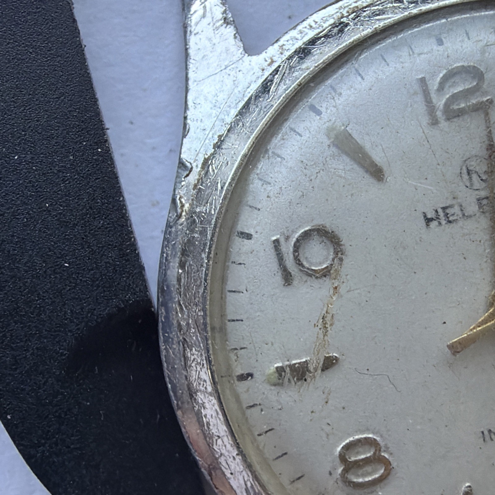AV24 VTG Mechanical Wind Helbros Automatic Rare 32mm Mens Watch Repairs As Is**