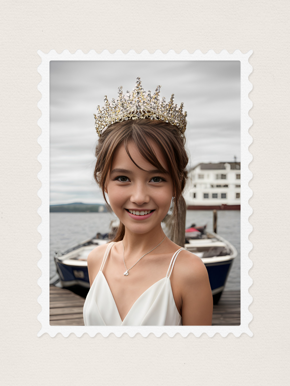 Gold Tiara Crown for Women, Royal Princess Quinceanera Headpiece, Birthday Gift
