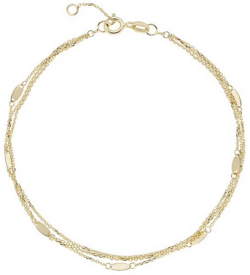 Mark Milton Womens Triple Chain Bracelet – Yellow Gold