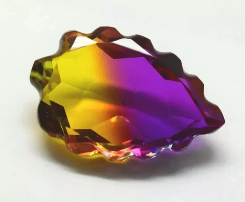 VVS Bi-Colour Tourmaline Pear Cut Carving 91-92 Ct Loose Gemstone EGL Certified