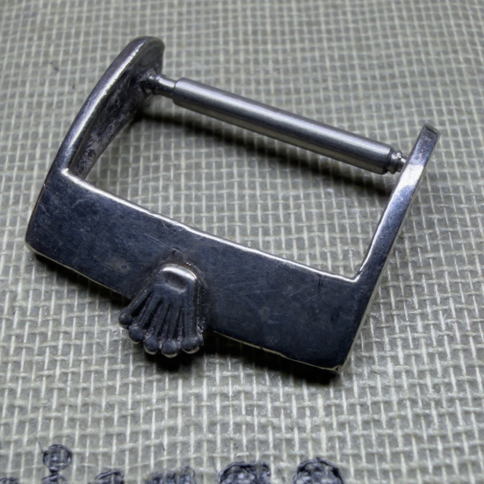 Vintage Rolex Buckle Swiss PLAQUE G 16mm Strap Buckle No Tongue