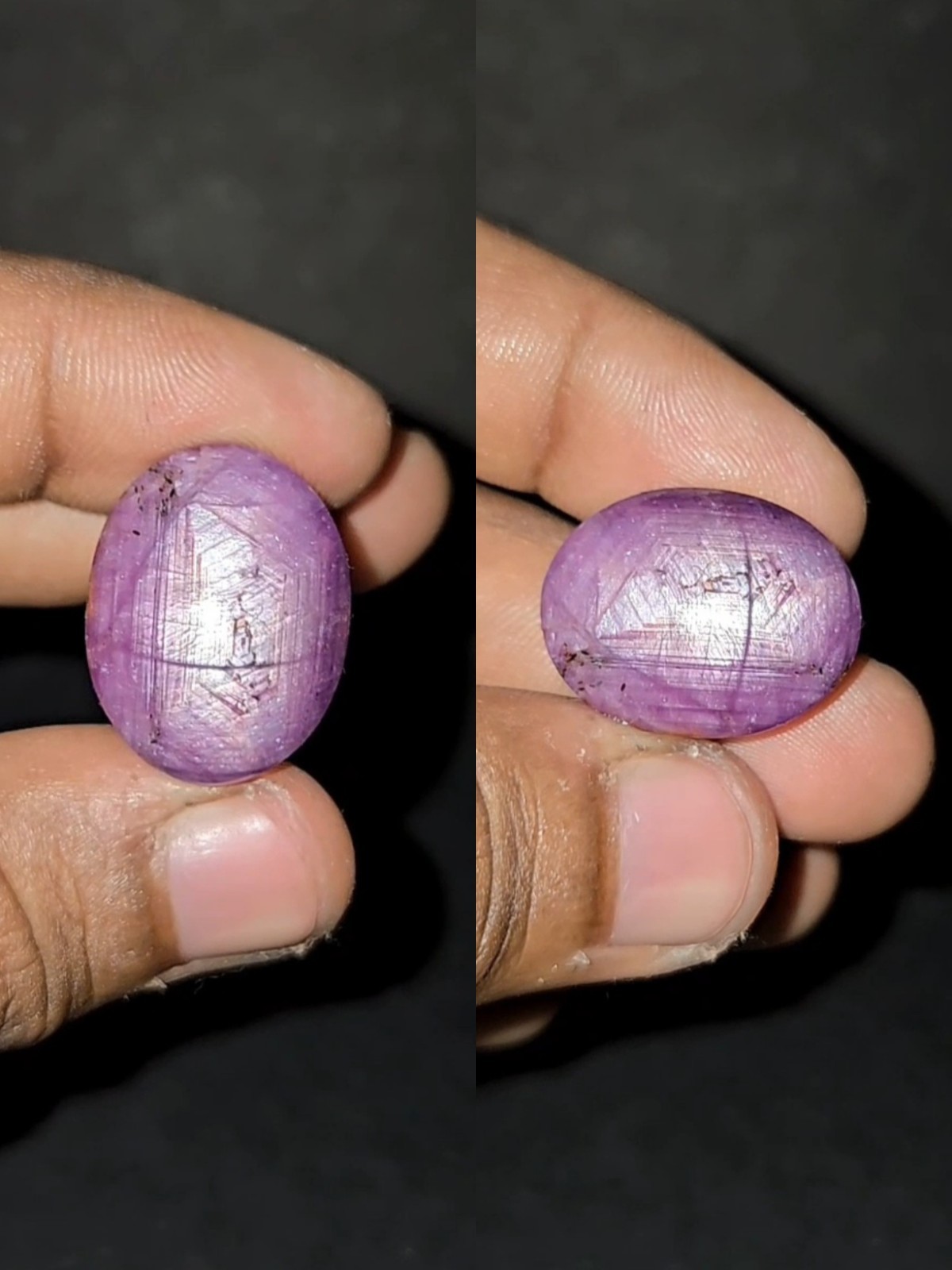 Natural Star Ruby Cabochon 48.45 ct Pink Oval untreated loose gemstone