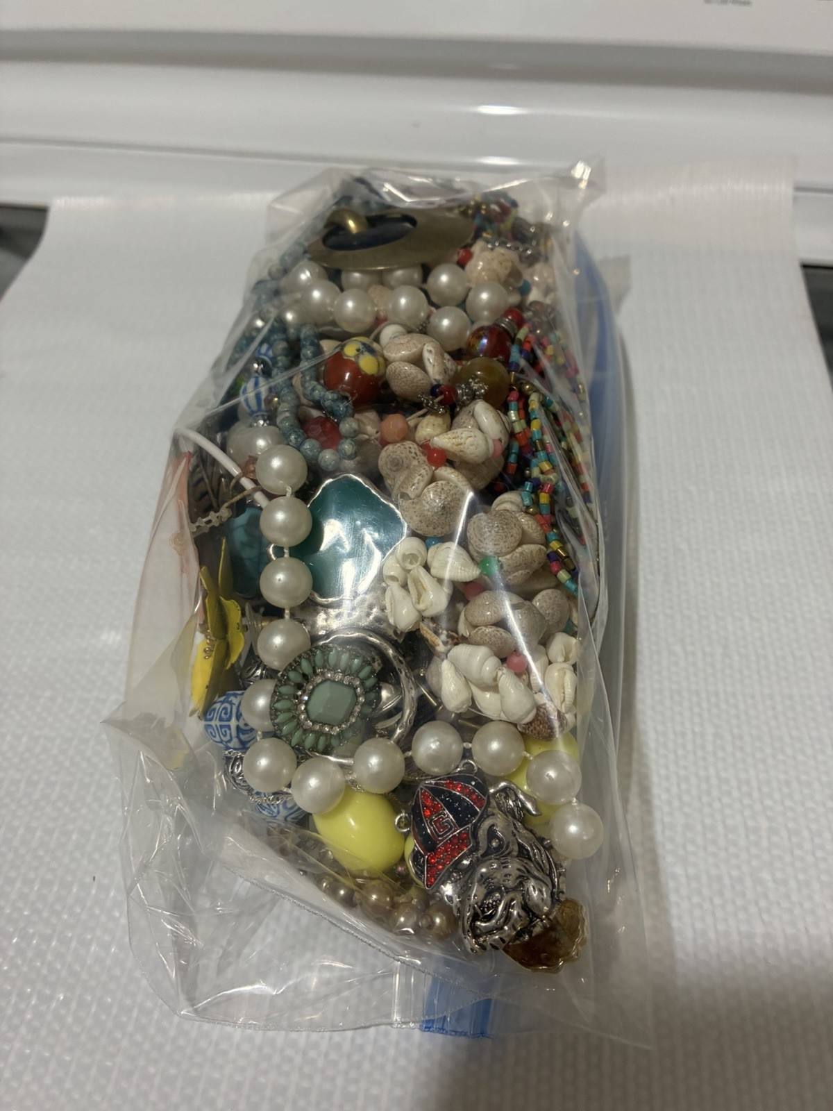 Mixed Costume Jewelry Lot Unsorted Variety Bag 1.57lb lot #3