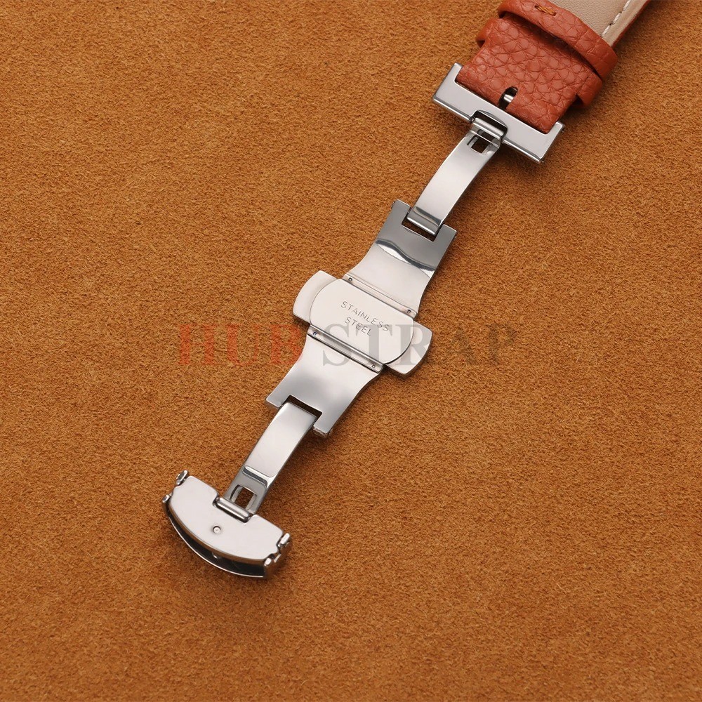 Calfskin Litchi Leather Watchband 16/19/21/24mm 18mm 20mm 22mm Watch Strap for M