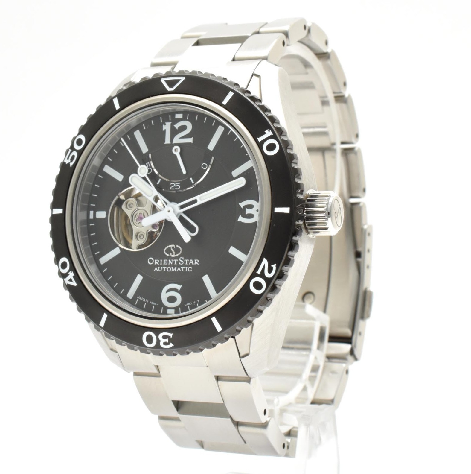 [Box,Paper] ORIENT STAR F6R4-UAB0 Black Dial Automatic Men’s Watch JAPAN