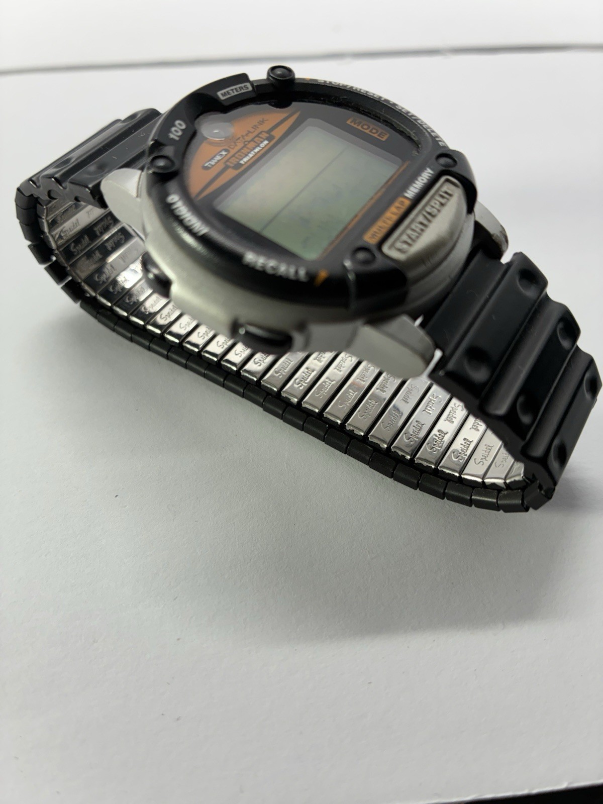 1998 Vintage Timex Data Link Ironman Triathlon Digi Watch Multi Lap New Battery