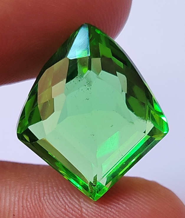 AAA+ 19.50 CT Green Peridot Fancy Cut Faceted Loose Gemstone @Best Offer Price