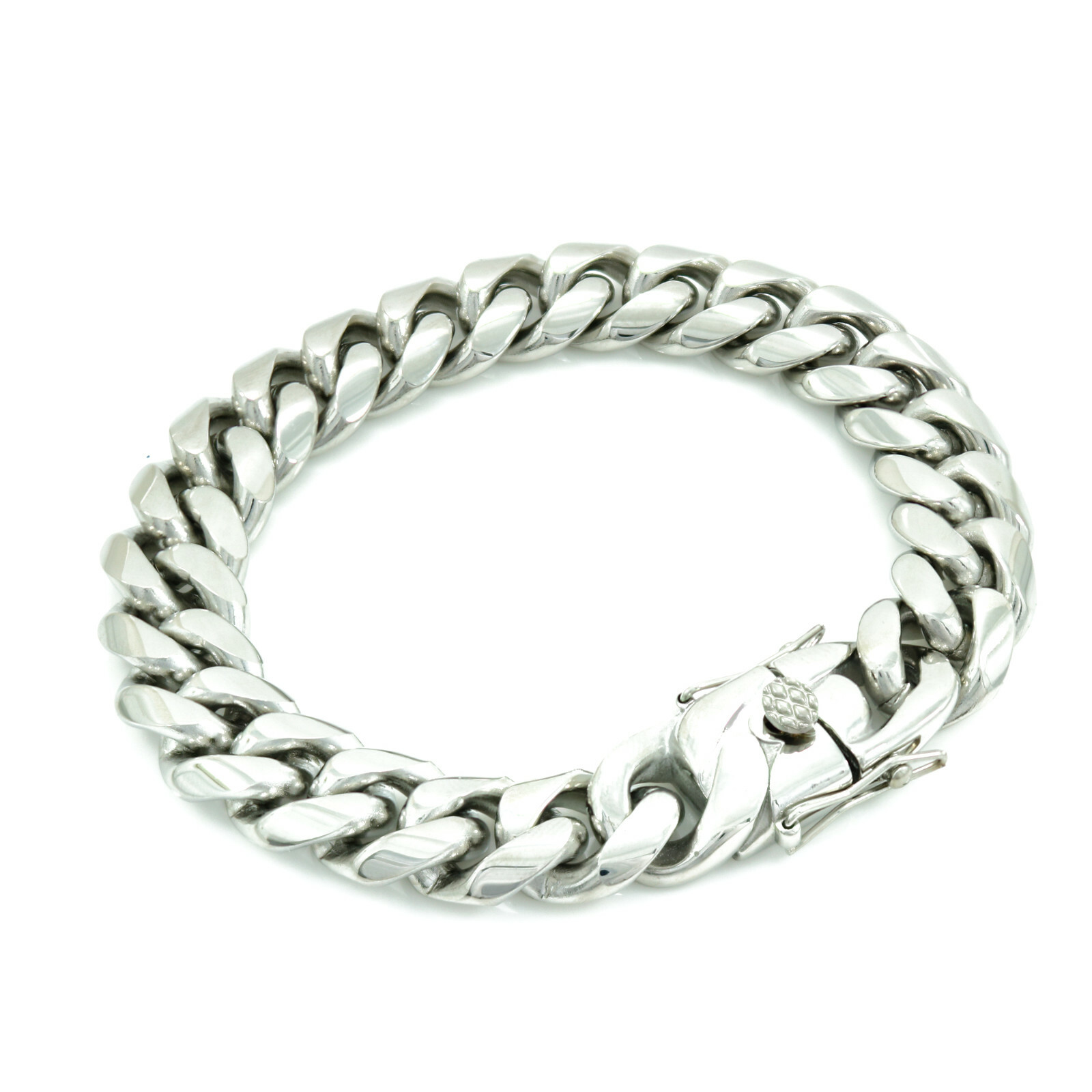 9inch Long Solid Stainless Steel 6mm-18mm Miami Cuban Curb Link Chain Bracelet