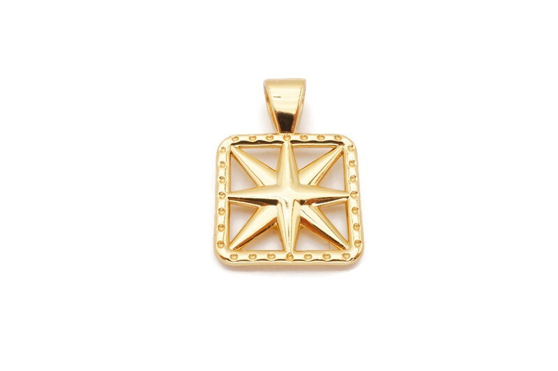 Jane Win Gold Plated Sterling Silver 925 Star Pendant