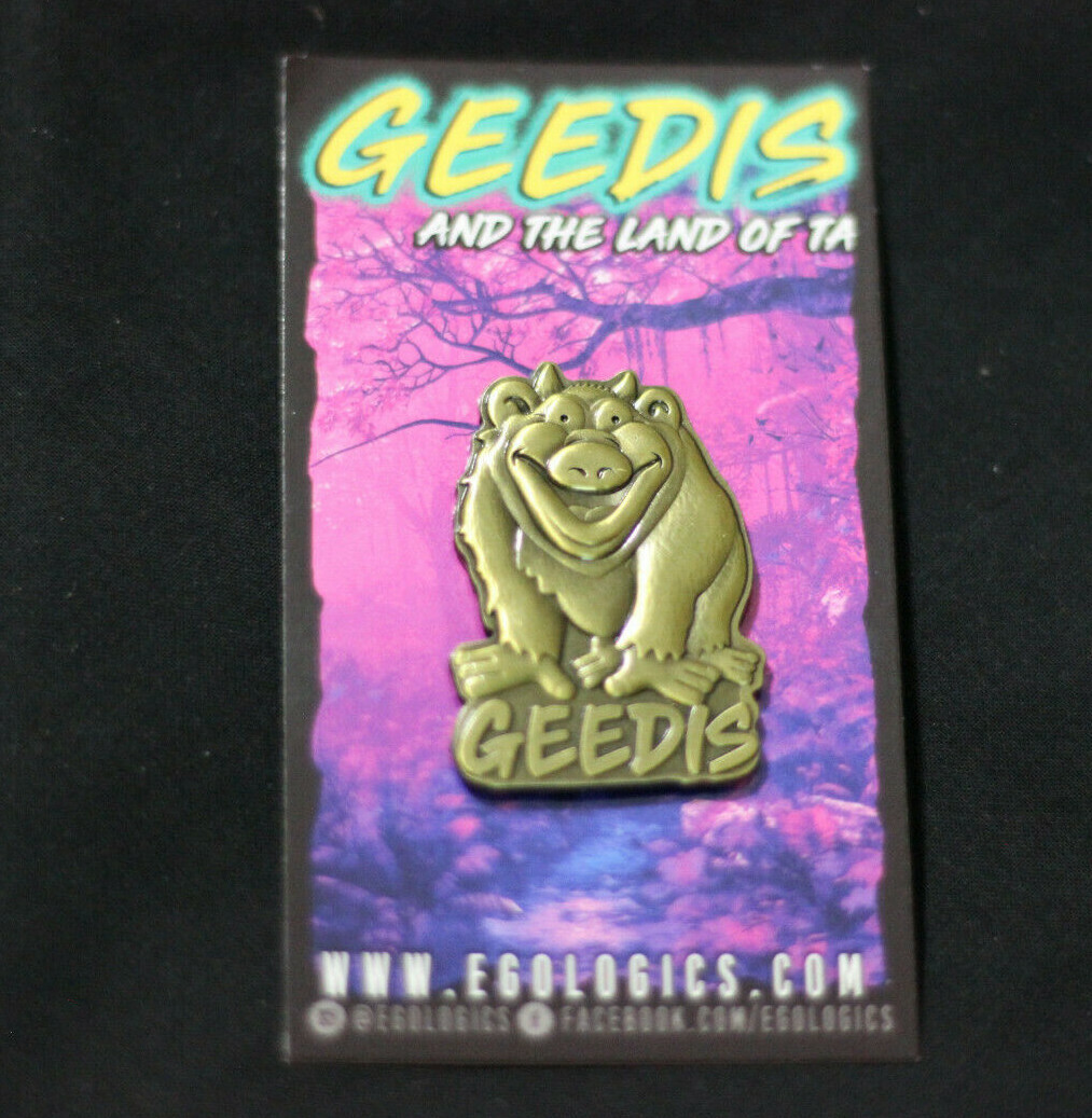 GEEDIS AND THE LAND OF TA 3D Die Struck Pin backpack hat lapel flair collectable
