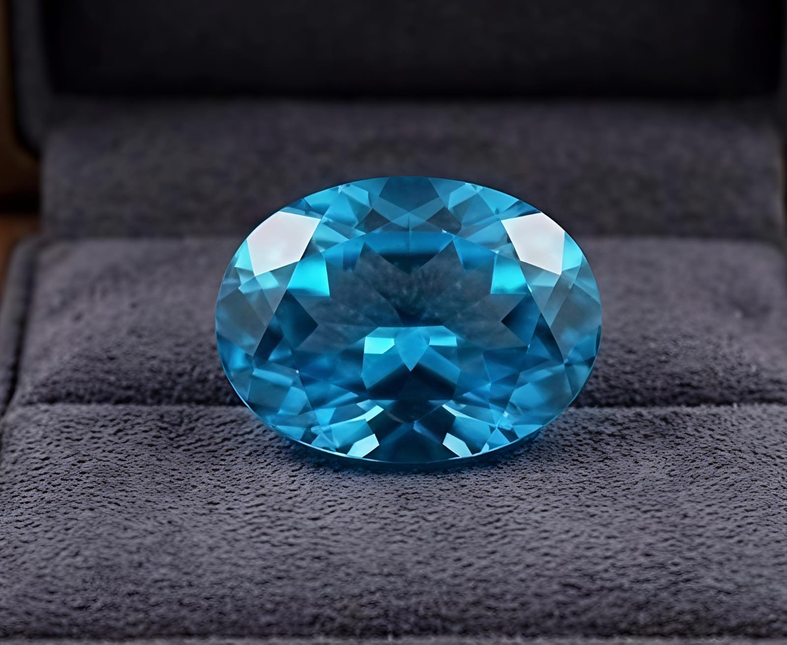 AAA+ 5 Ct Natural Swiss Blue Topaz Oval Cut 9×11 MM VVS1 Clarity gemstone+ Gift