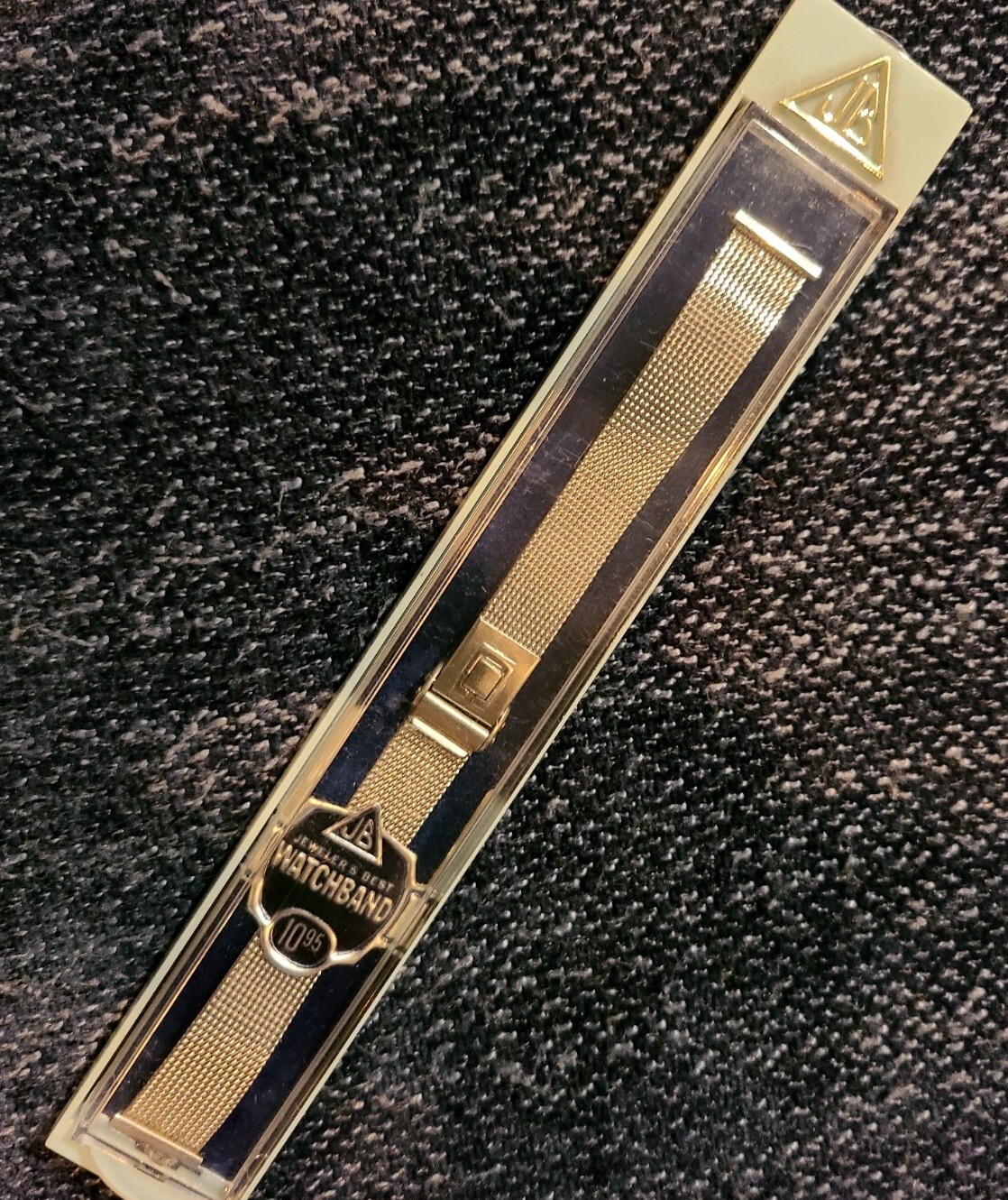 Vintage NOS Unused JB Champion Stainless Steel Sliding Clasp Watch Band 14mm