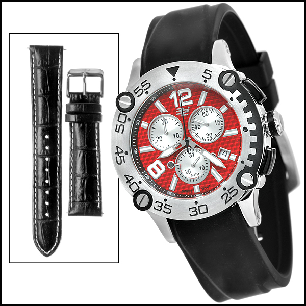 32 DEGREES VERTEX MEN’S SWISS CHRONOGRAPH QTZ WATCH NEW