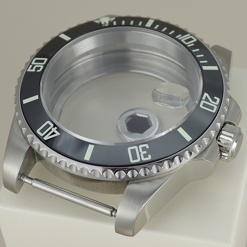 40mm Modify SUB Mods Watch Case Luminous Bezel Sapphire For Seiko NH345 35 36 38