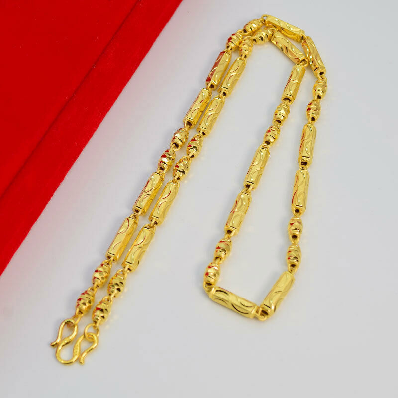 2022 Men’s Chain 22K 23K 24K Thai Baht Gold Filled Yellow GP Necklace Jewelry