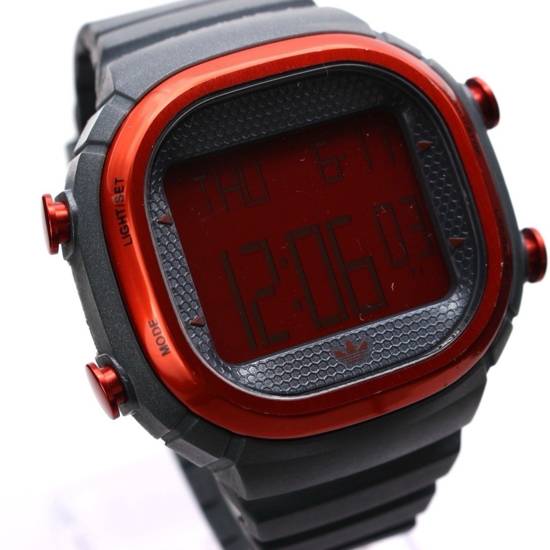 Rare Discontinued adidas Originals SOUL Digital Red Black Watch ADH2131 Y2K Run