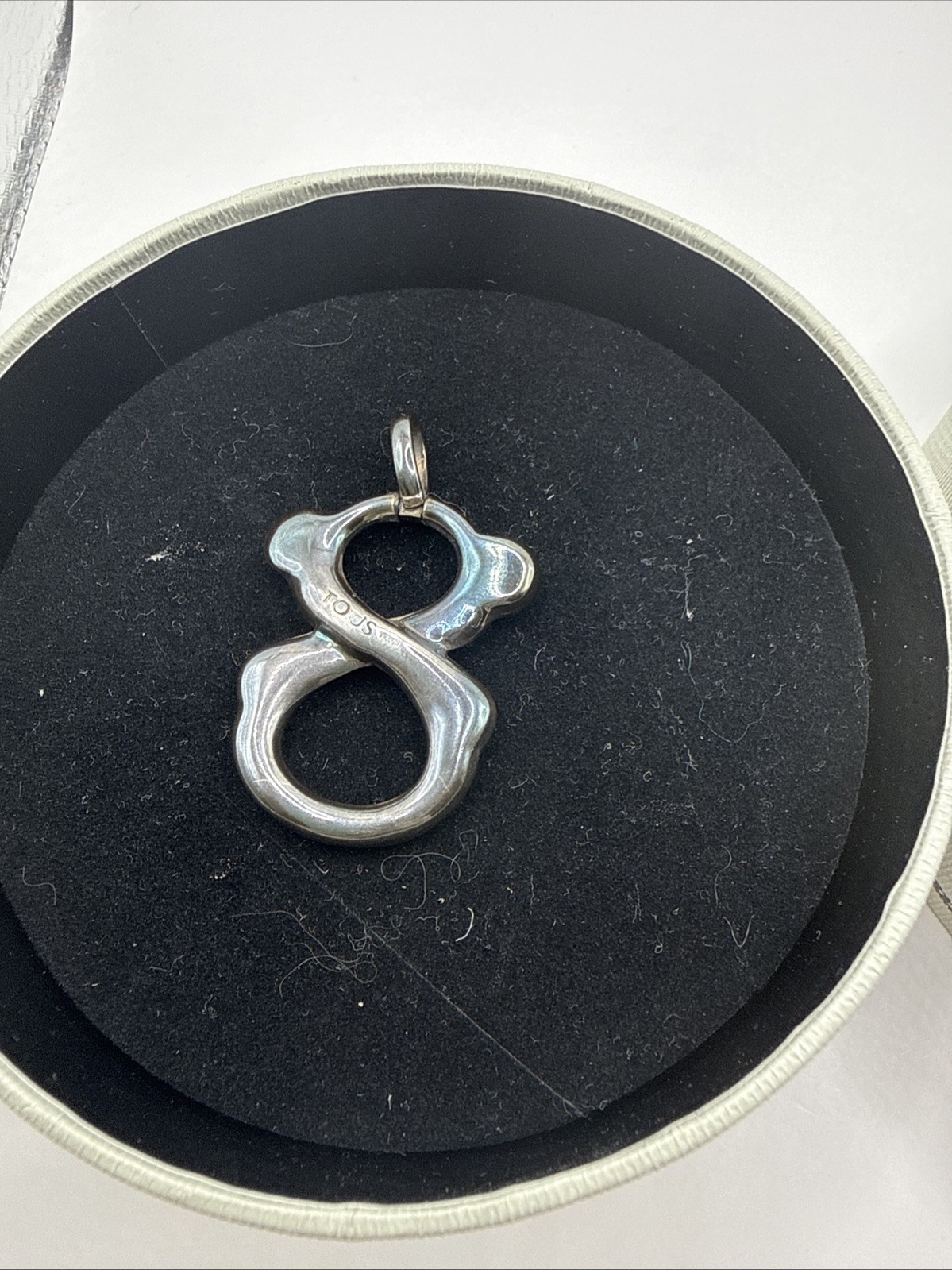 Super Rare Brand New Tous Infinit Bear Pendant 925 Sterling Silver