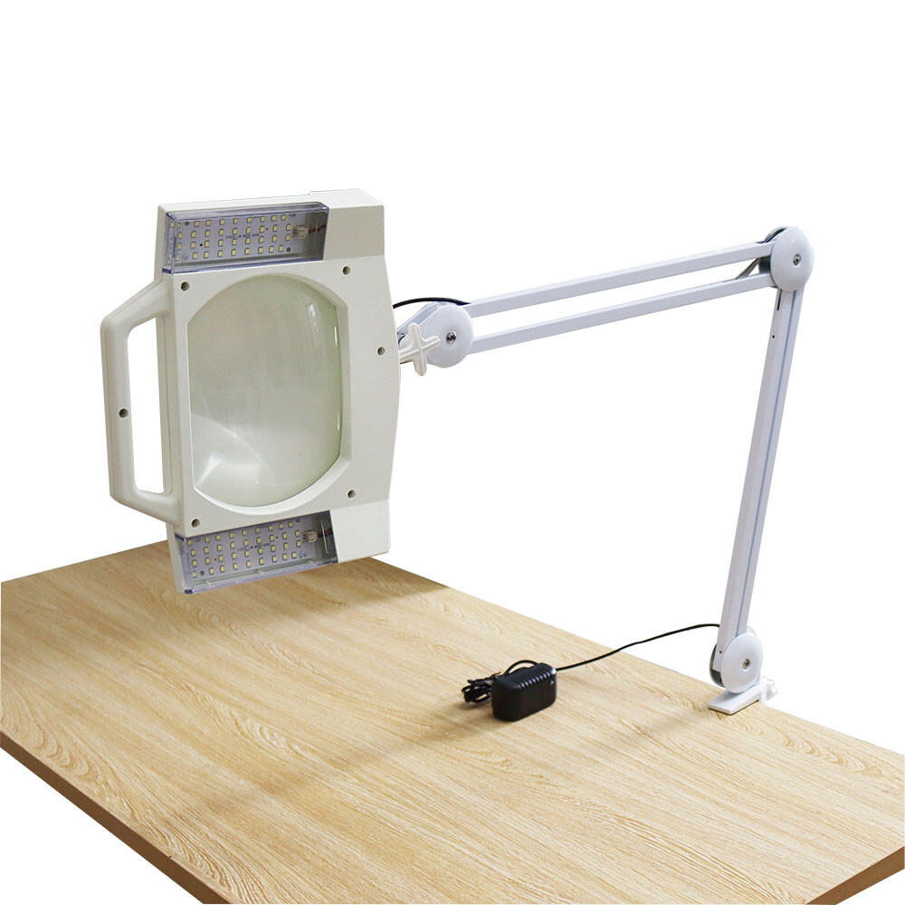 Top-grade 10x LED Table Clamp Magnifier Lamp Clip-on Type Magnifier Lamp 140151