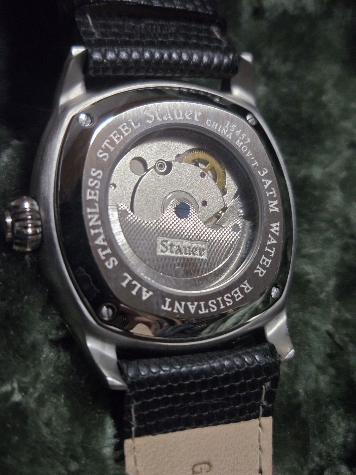 Stauer 1930 Dashtronic Automatic 21 Jewel Men’s Watch Leather Band Vintage Style