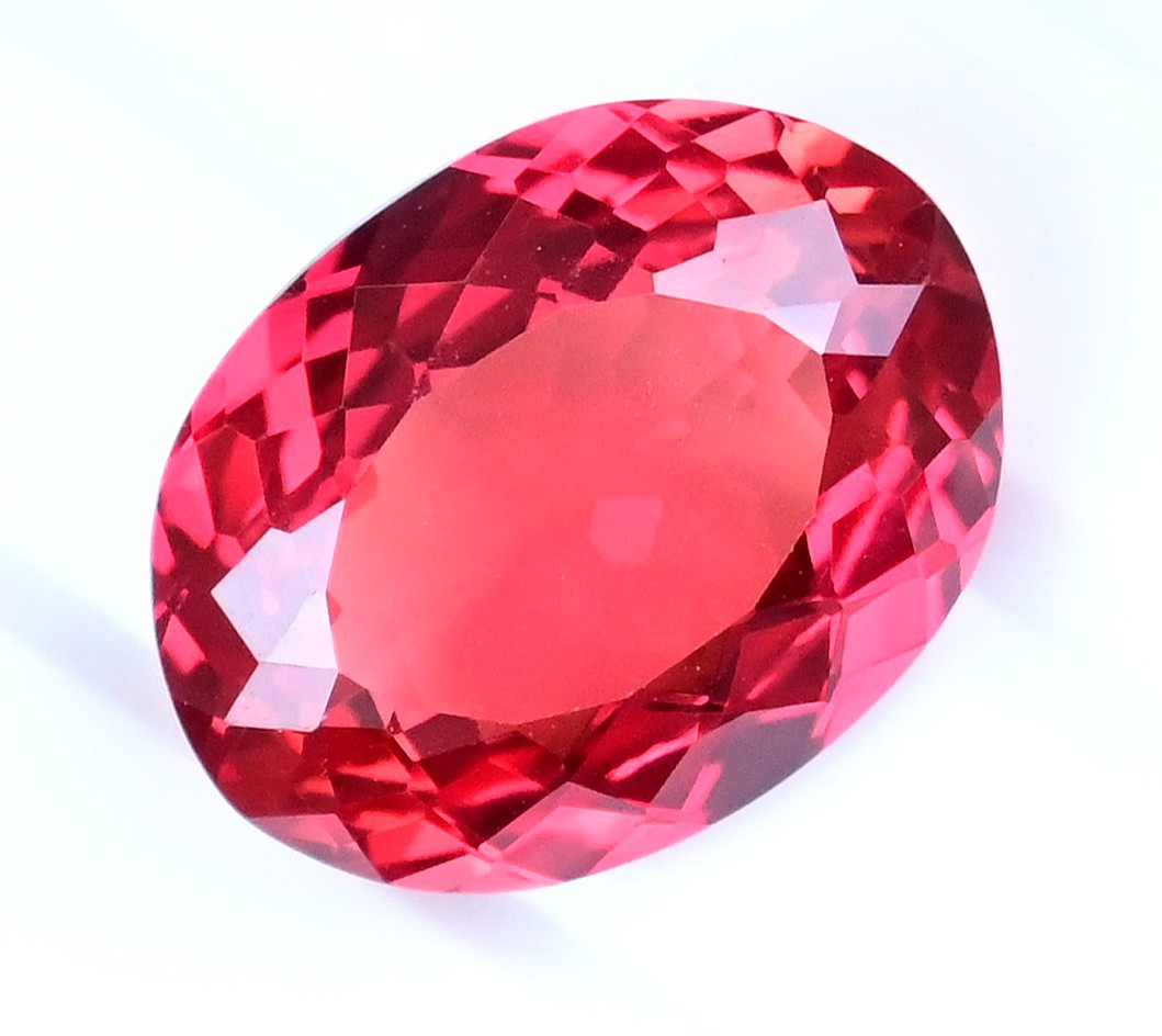 17.15 Ct Natural Myanmar Red-Pink Spinel Certified Oval Stunning Loose Gemstone