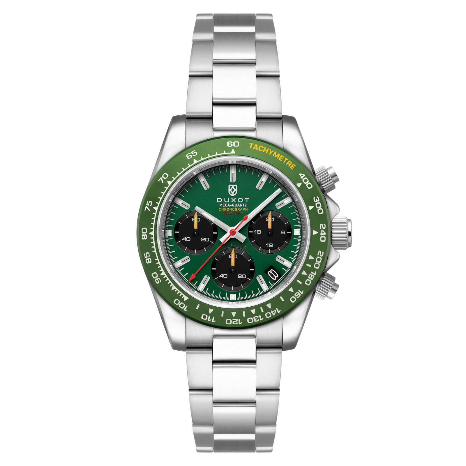 Accelero Chronograph Chronograph Green Dial / Stainless Steel Bracelet Green Dia