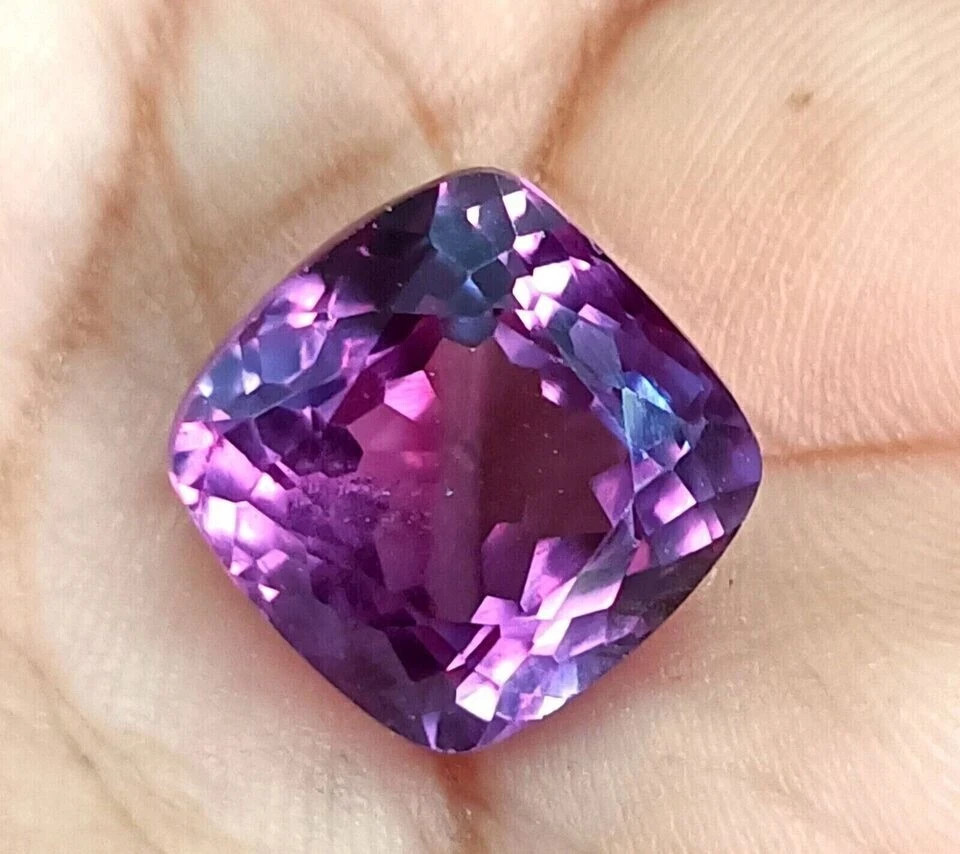 RARE Natural 10 Ct+ Certified Mogok Musgravite Loose Cushion Cut Gemstone