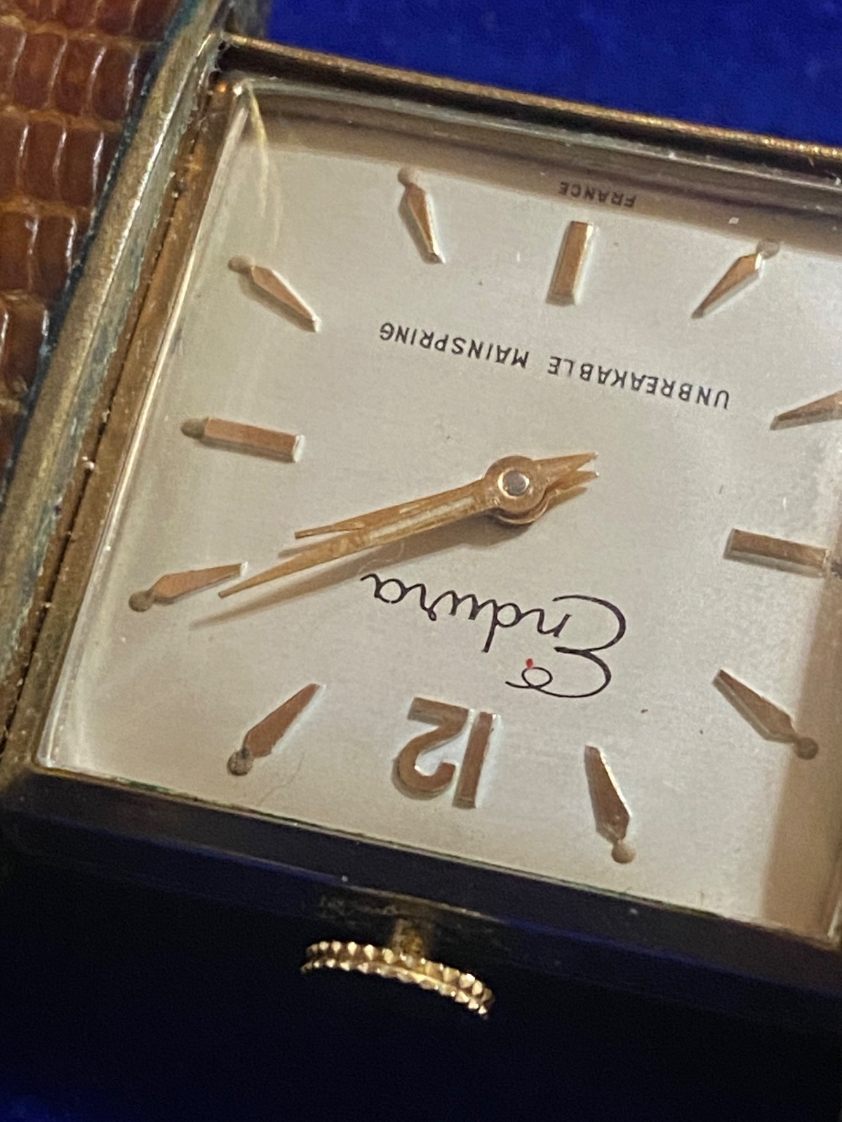 Vintage Endura Manual Wind Pendant Table Top Watch France & Germany