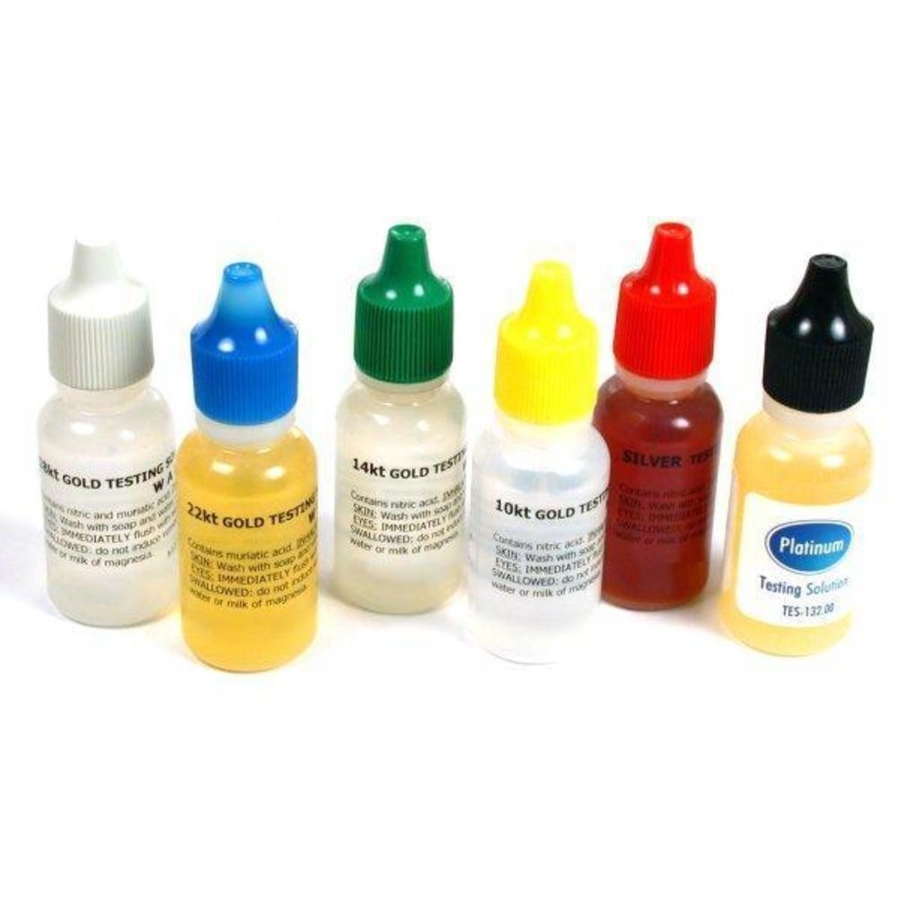 Gold Acid Test 10K-14K 18K 22K Platinum Silver Jewelers Jewelry-Testing-Kit