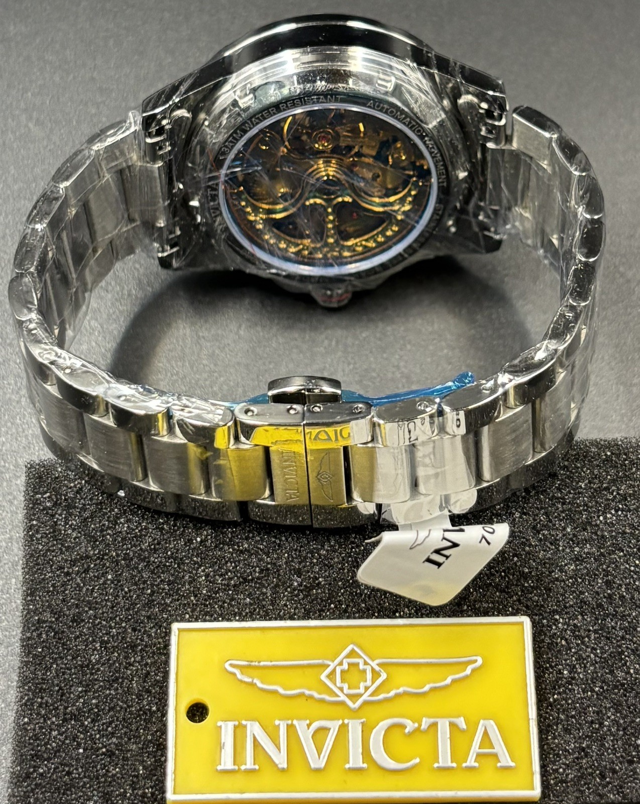 Invicta Racing Interpoint Automatic Men’s Watch Skeleton Dial 43.5mm Steel 70080