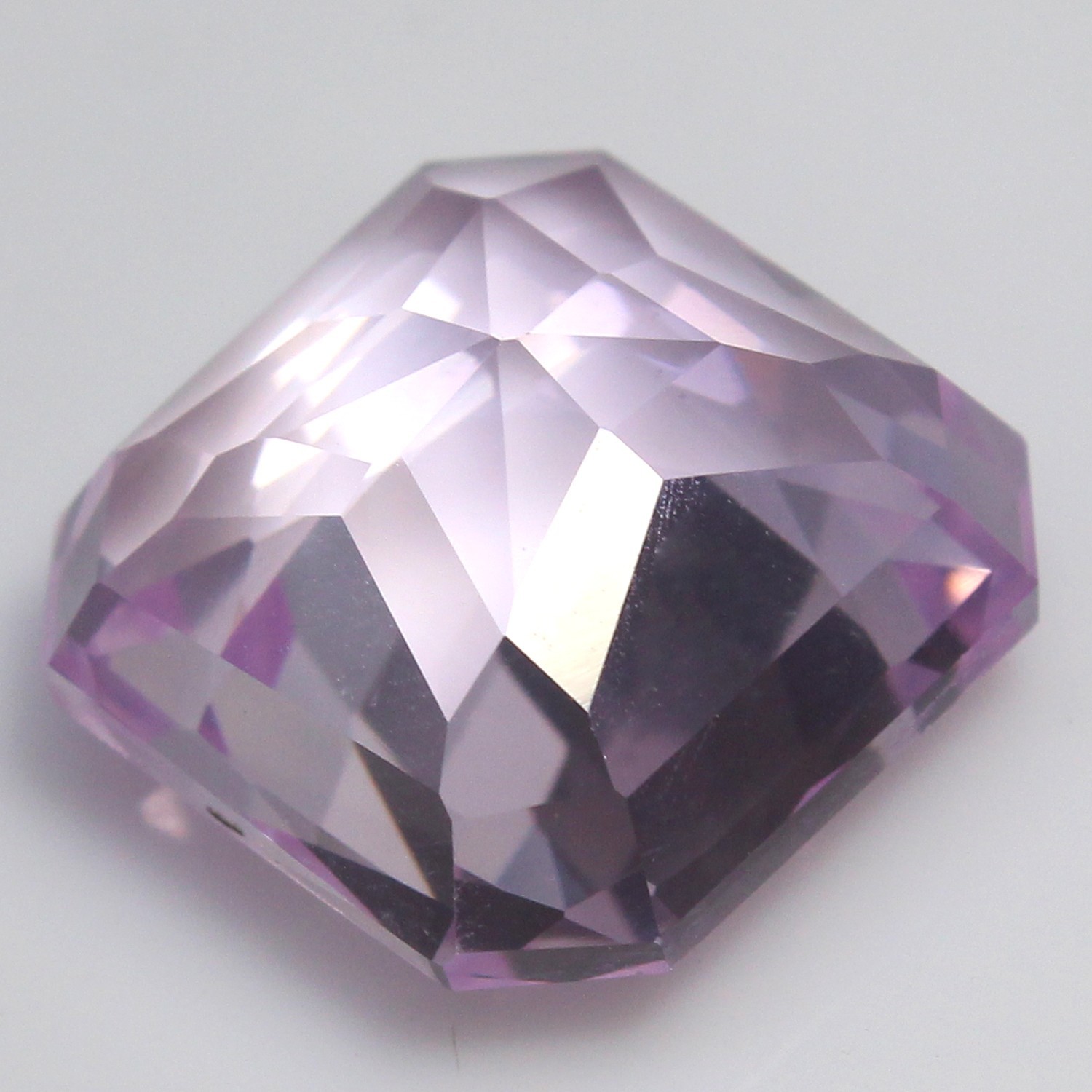 Natural 23.50 Ct Certified Brazil Pinkish Morganite 16×16 MM Asscher Gemstones