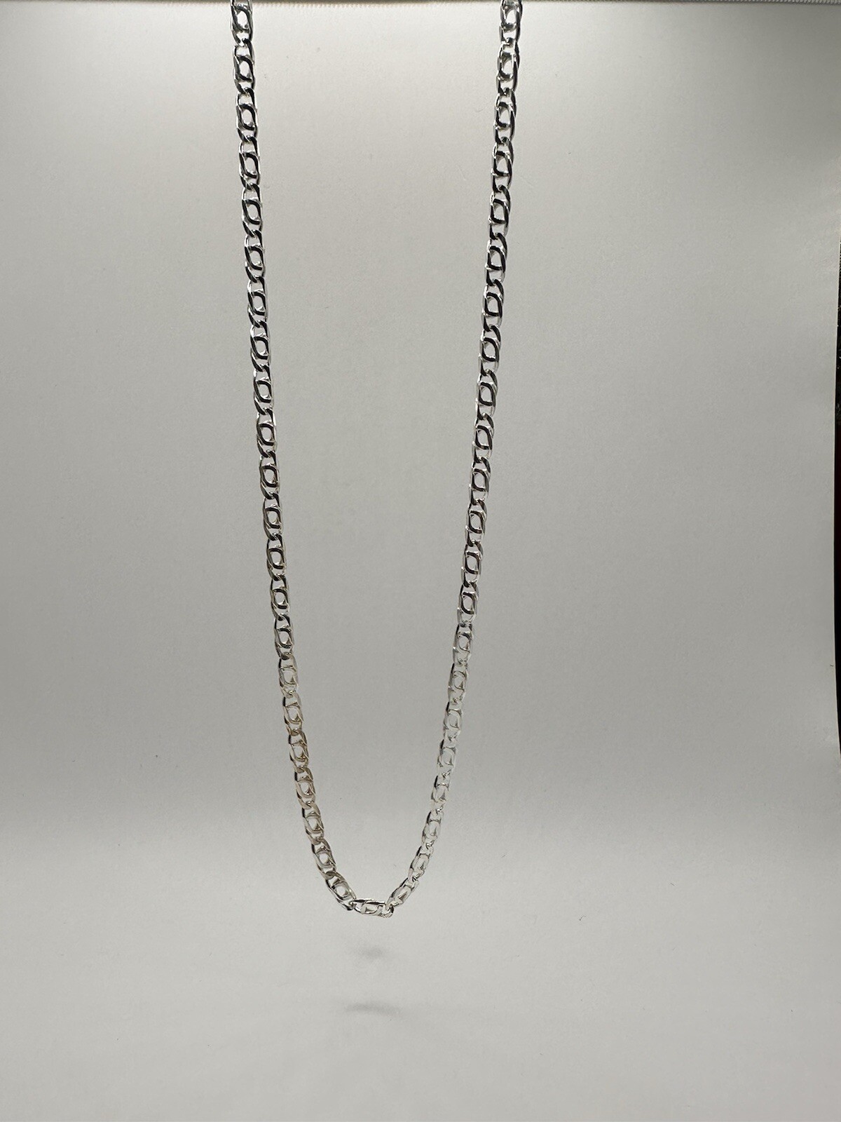 real solid sterling 925 silver chain necklace NEW 60cm 23.5″ – 3mm