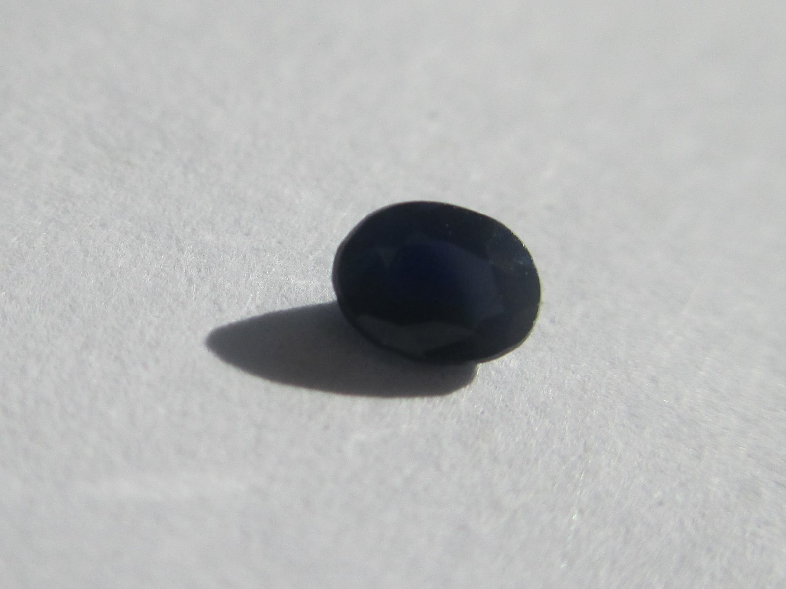 0.36ct Oval Cut Natural Genuine Dark Blue Sapphire Gemstone 5 x 3.5mm