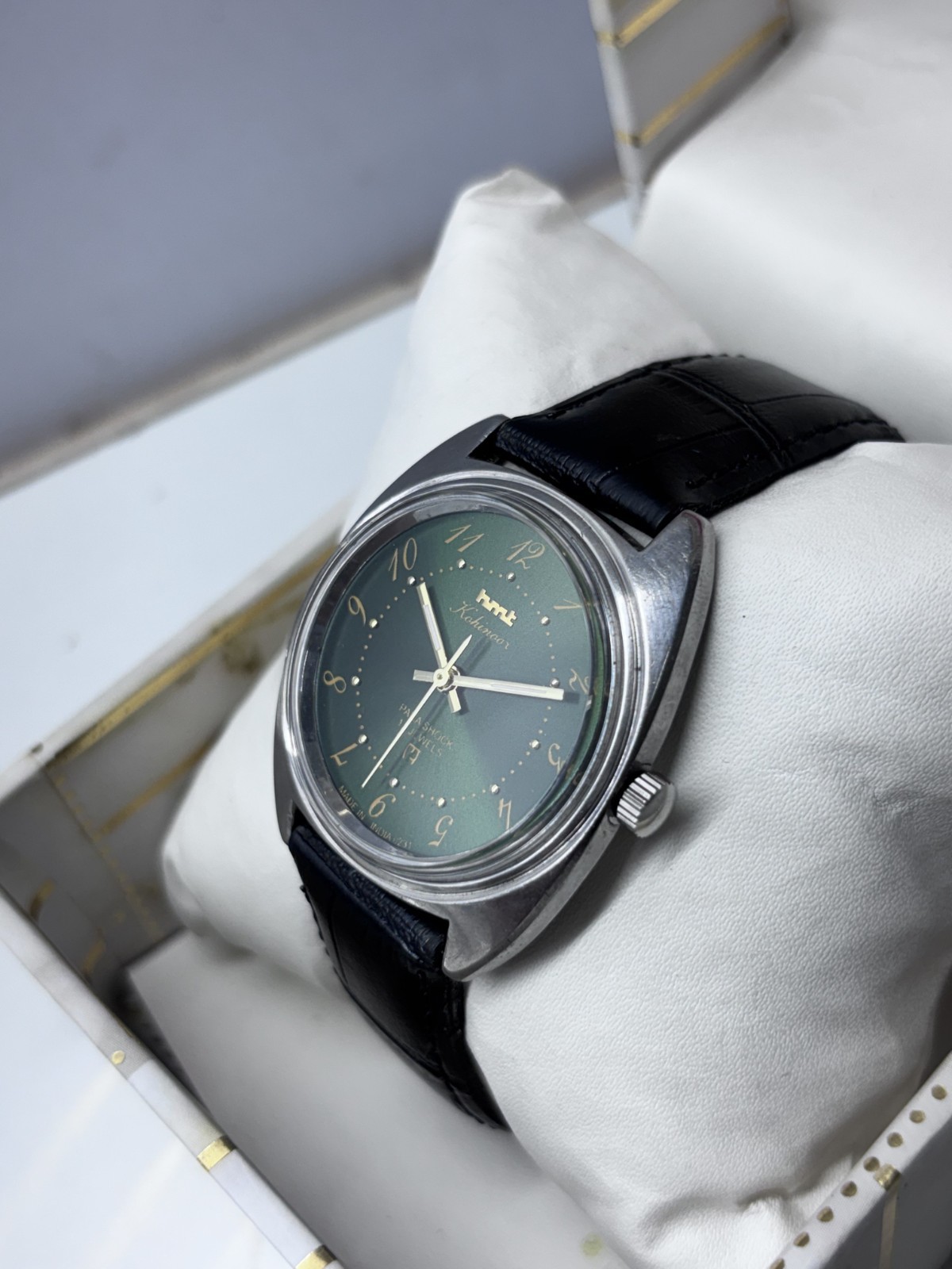 Vintage HMT Kohinoor Green 17 Jewels Mechanical Hand Winding Men’s Wrist Watch