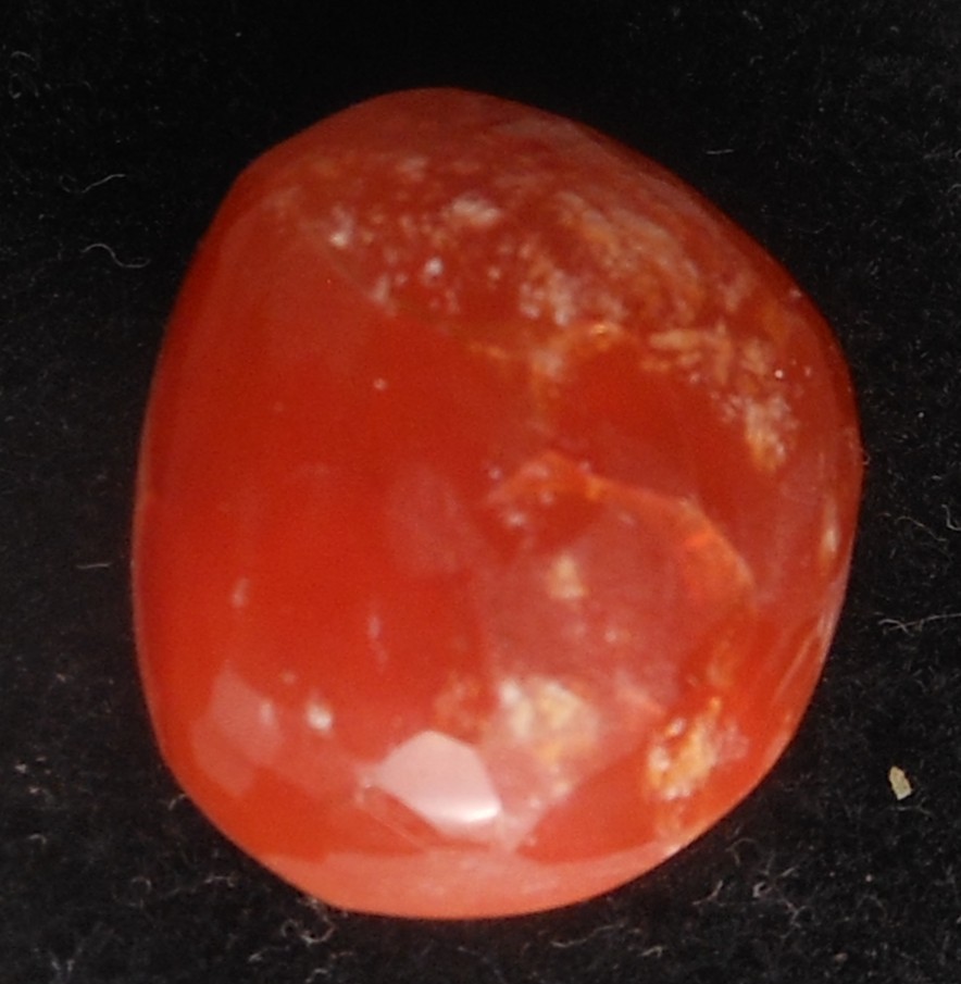 10.95ct Mexican Fire Opal Orangish Red freeform Rough Cut 16x14x8mm