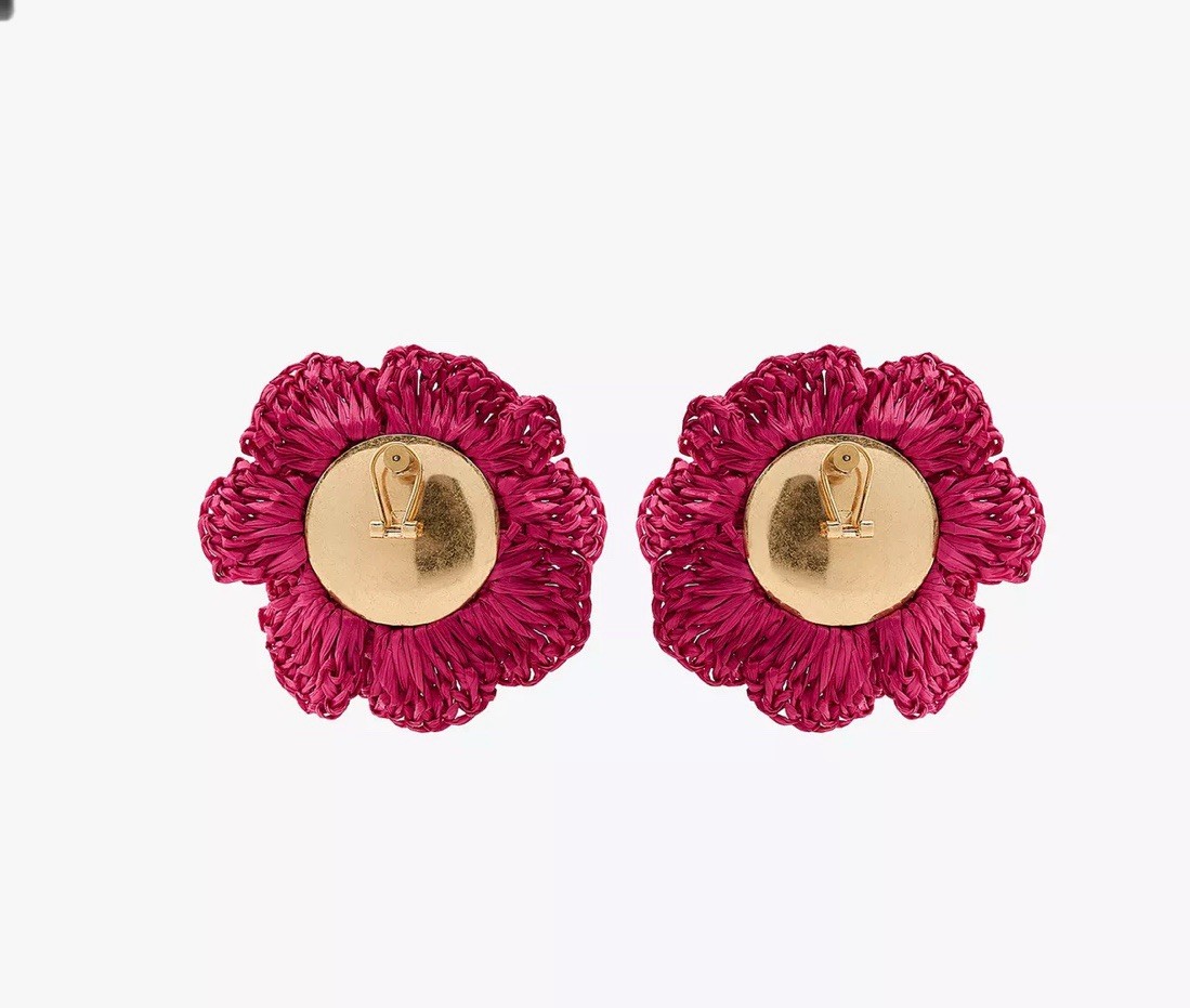 Zara Flower Pink Earrings NWT Zara Jewelry