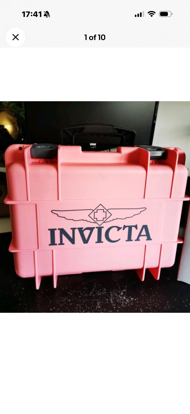 Invicta Limited Edition 8-Slot Dive Impact Watch Case PINK (DC8PNK-GRY)