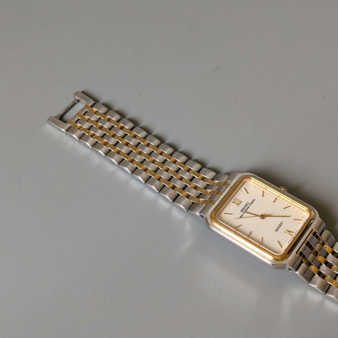 Working item Excellent condition SEIKO Session Square men’s wristwatch