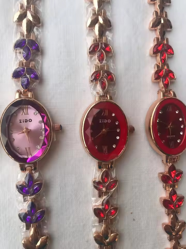 Women’s Watches Light Luxury Diamond Inlaid Female Watch Waterproof Oval Ladies