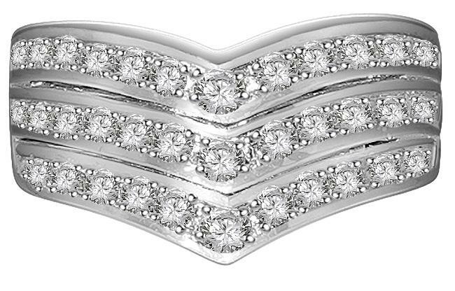 I1 G 1.01 Ct Natural Diamond Right Hand Engagement Ring 14K White Gold 9.20MM