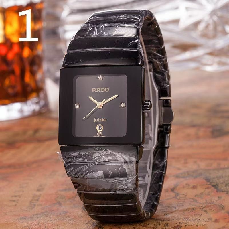 New Rado Sintra Black Ceramic Men Quartz Ceramic Watch 31MM FREE SHIPPING