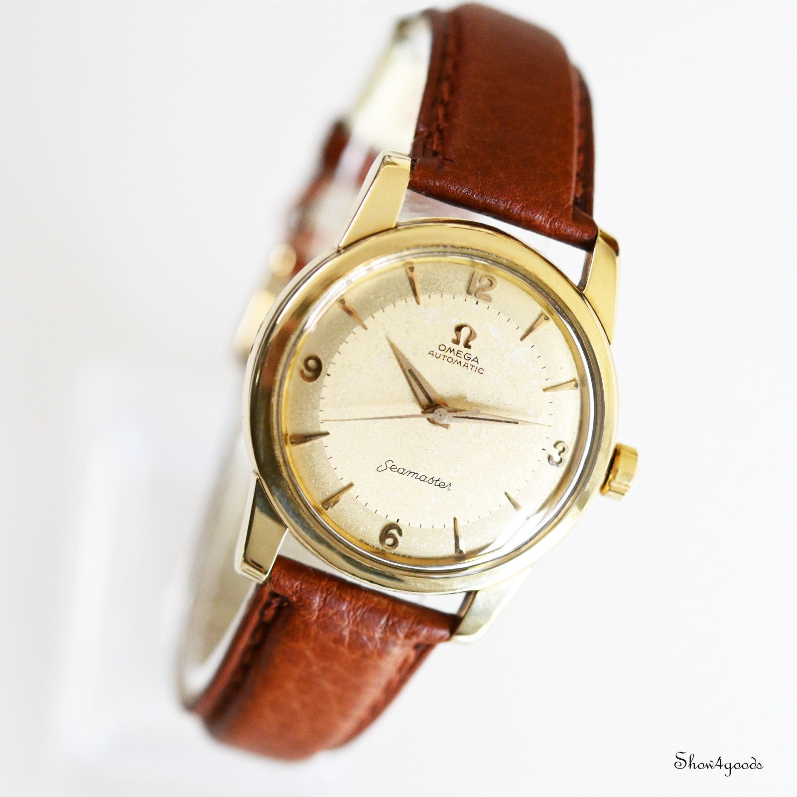 Omega Seamaster Gold caped 2846-2848 SC3 Automatic Cal 501 Overhauled – 1958