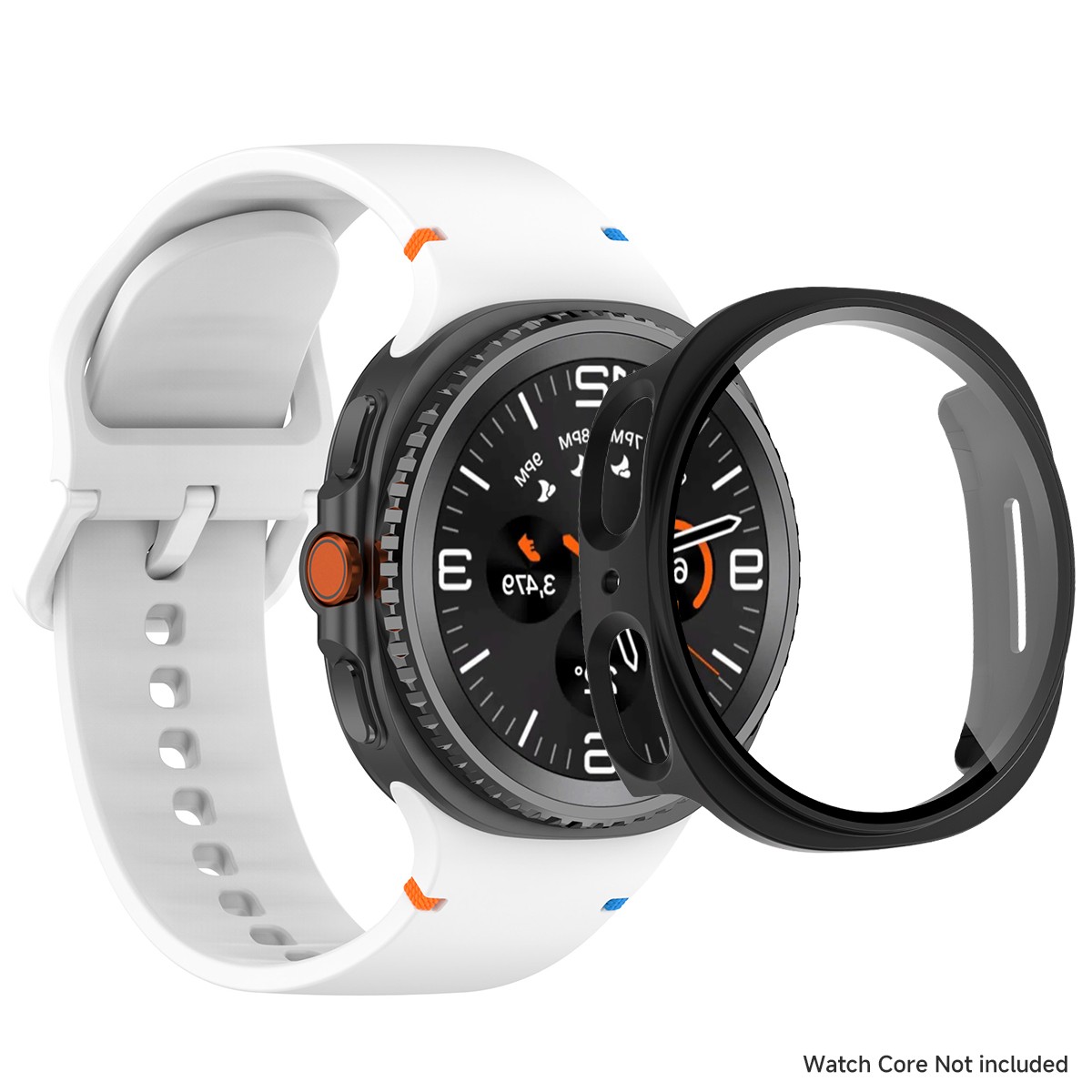 Silicone Watch Band Strap + Full Case Cover For Samsung Galaxy Watch 8 40/44mm