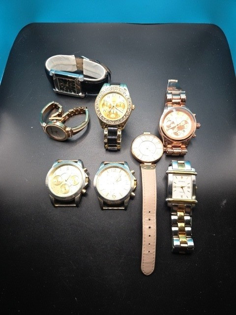 8 pc Lot of Michael Kors, Geneve, Anne Kline & Aldo Women’s Watches