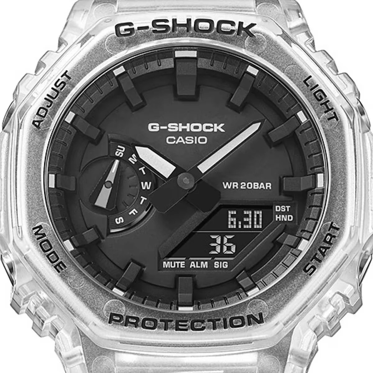 Casio G- Shock ANALOG-DIGITAL Watch GA-2100 SERIES GA-2100SKE-7