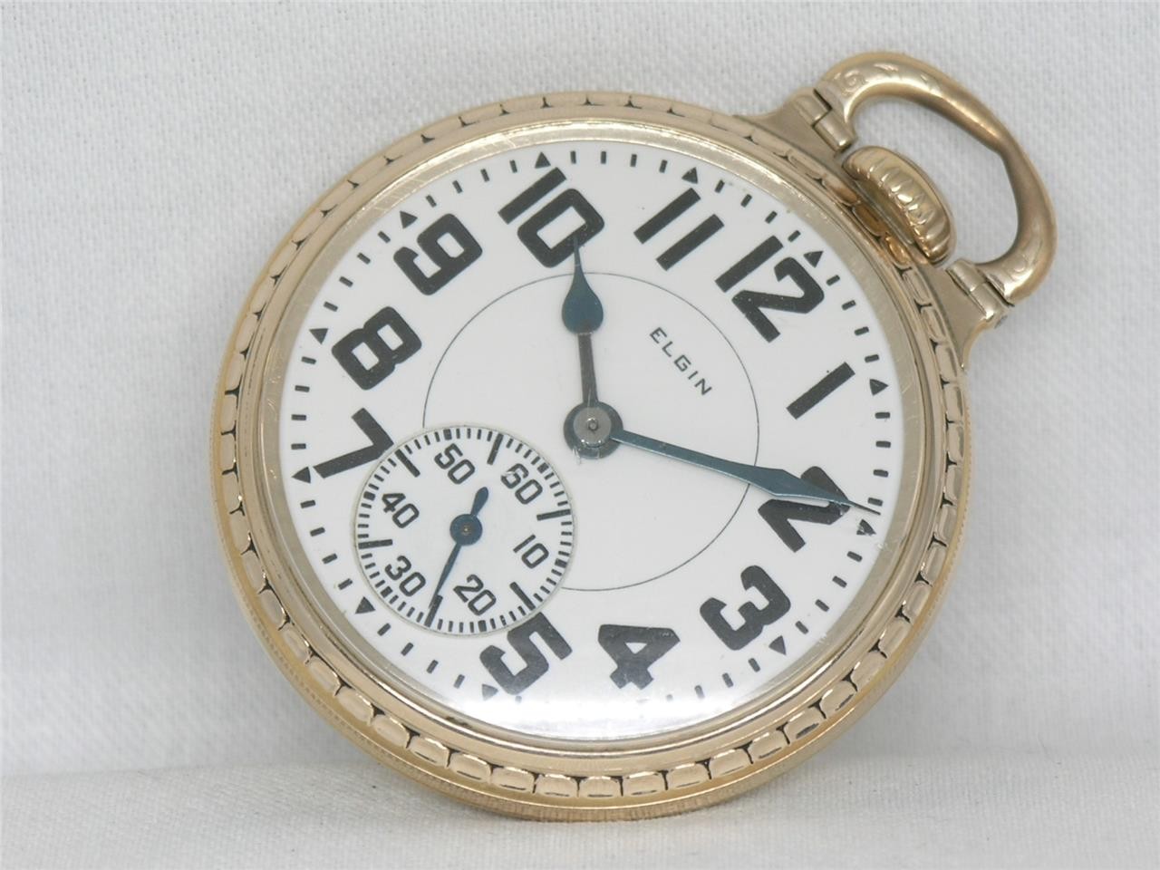 ELGIN 16S 21 JEWEL BW RAYMOND 10K GF SIGNED GRADE 478 RAILROAD WATCH, RUNNING!